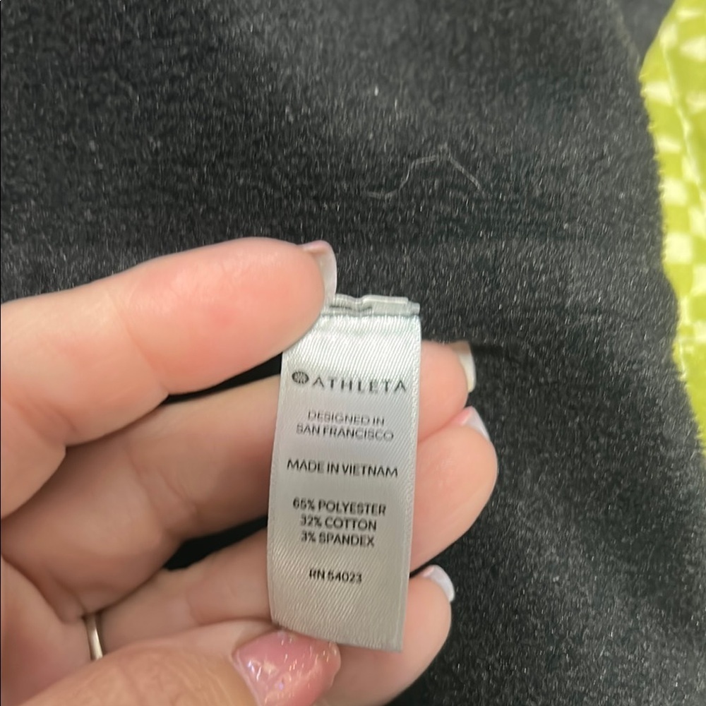 Athleta Black Cardigan Sweater Open Front Long Sleeve - Picture 6 of 7